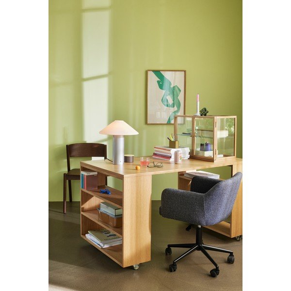 Vitrina natūralios spalvos iš ąžuolo 60x42x32 cm Poetic – Hübsch-image-4