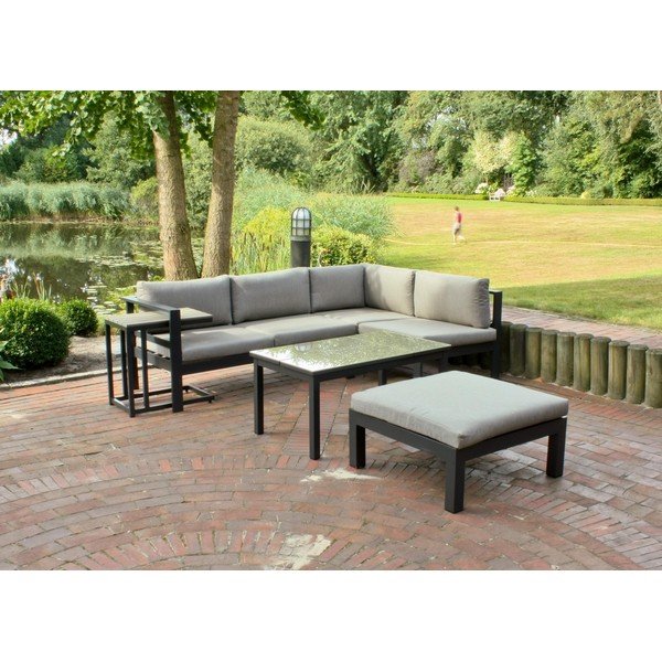Sodo kampinės sofos ir staliukų komplektas Garden Pleasure Miranda-image-1