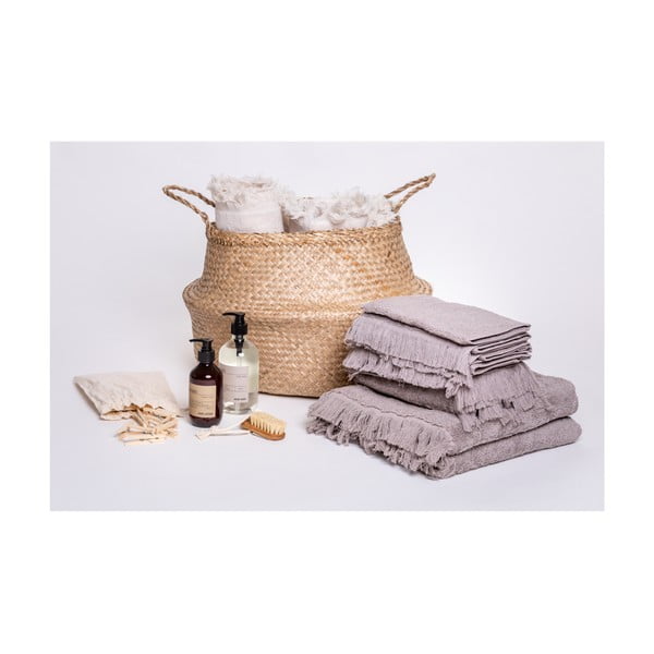 2 antracito pilkos spalvos 100% medvilninių rankšluosčių rinkinys Bonami Selection, 70 x 140 cm-image-3