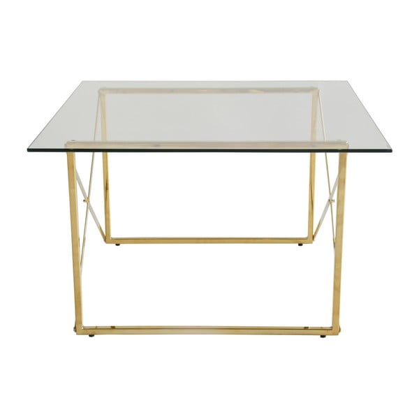 Metalinis sulankstomas valgomojo stalas su aukso spalvos kojomis RGE Cross