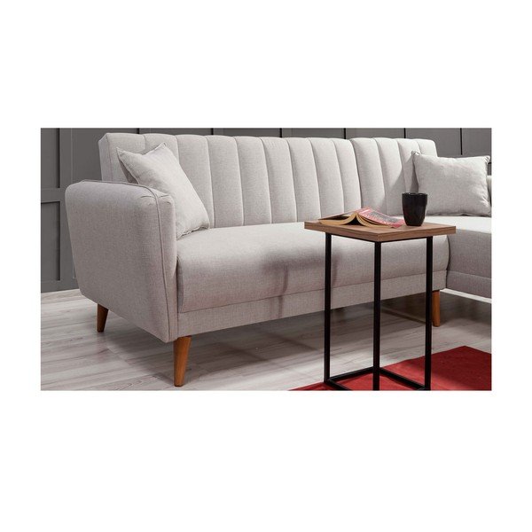 Sulankstoma kampinė sofa baltos spalvos (su dešiniuoju kampu) Aqua – Balcab Home-image-3