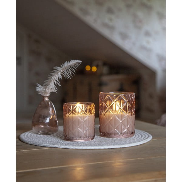 LED žvakė reikia baterijų (aukštis 10 cm) Flamme Romb – Star Trading-image-3