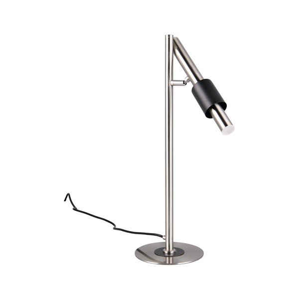 Juodos spalvos/sidabrinės spalvos stalinis šviestuvas LED (aukštis 50 cm) Ikaris – Trio Select