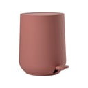 Iš plastiko šiukšliadėžė šviesiai raudonos spalvos su pedalu 3 l Nova – Zone