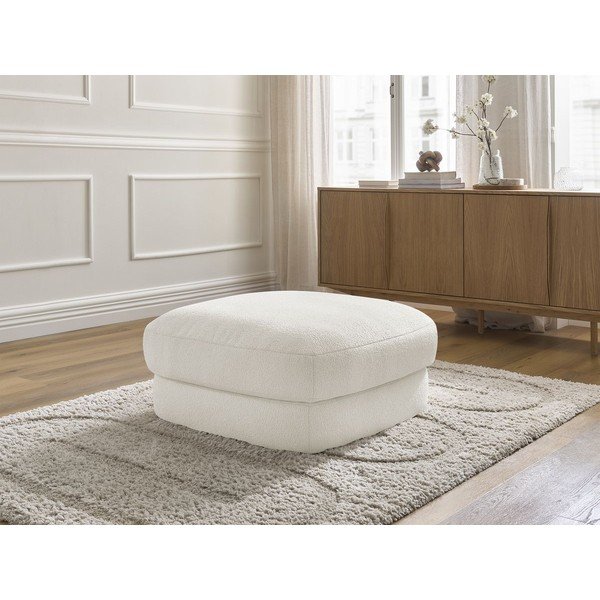 Baltos spalvos taburetė iš boucle Leonore – Bobochic Paris-image-1