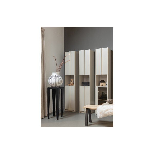 Spintelė kreminės spalvos iš pušies masyvo 40x210 cm Basu – WOOOD-image-1