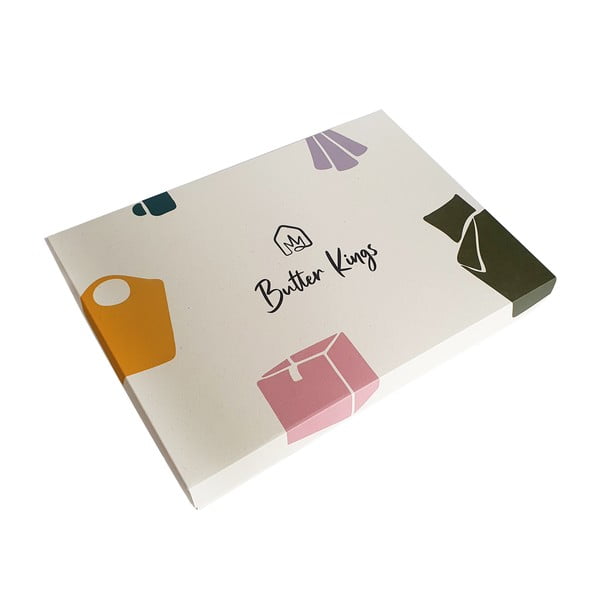 Viengulė patalynė baltos spalvos/mėlynos spalvos iš satino medvilnės 140x200 cm Pastel Christmas – Butter Kings-image-3