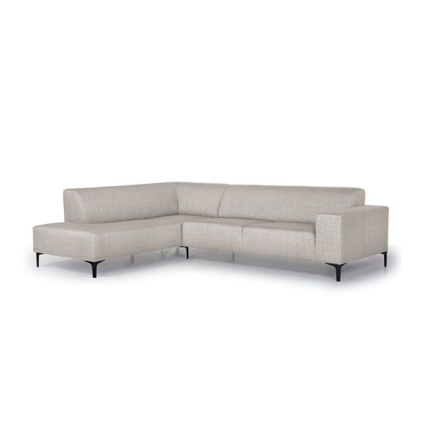 Smėlio spalvos kampinė sofa Scandic Diva, kairysis kampas-image-2