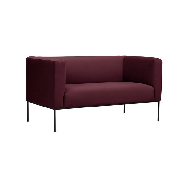 Tamsiai raudona dviejų vietų sofa Windsor & Co Sofas Neptune-image-1