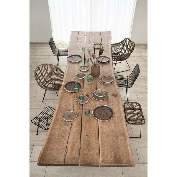 Taburetė iš rotango juodos spalvos/natūralios spalvos Sokna – Villa Collection-image-1