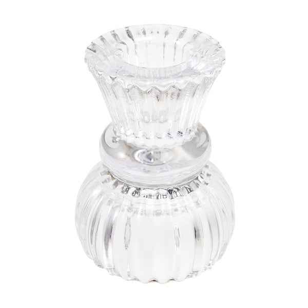 Žema skaidraus stiklo žvakidė - Rex London-image-1