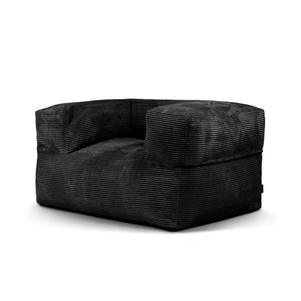 Juodos spalvos iš kordinio velveto sėdmaišis MooG – SLOWDOWN