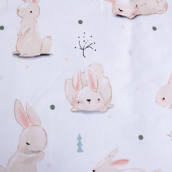 Iš medvilnės vaikiška patalynė vaikiškai lovai 100x135 cm Bunnies – Jerry Fabrics-image-4