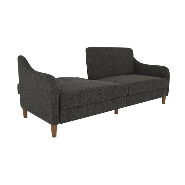 Tamsiai pilka sofa lova 196 cm Jasper - Støraa-image-3