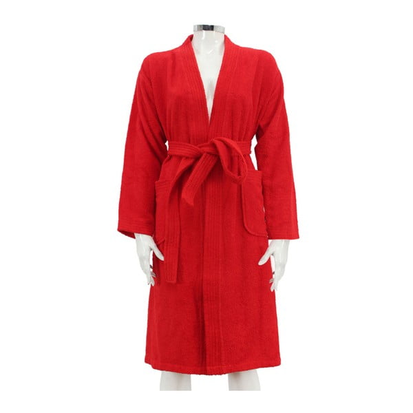 Moteriškas raudonas chalatas Smart, S/M dydis-image-1