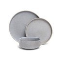 12 dalių pilkos spalvos akmens masės indų rinkinys Bonami selection Malia