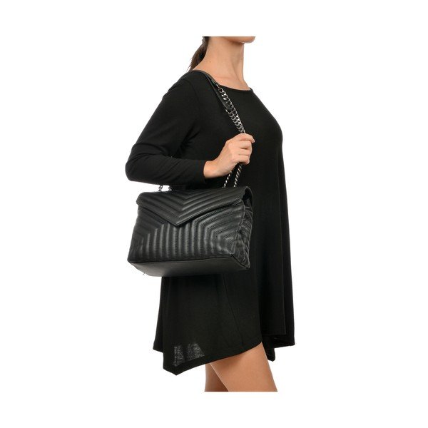 Juoda odinė rankinė Luisa Vannini Miraco-image-4