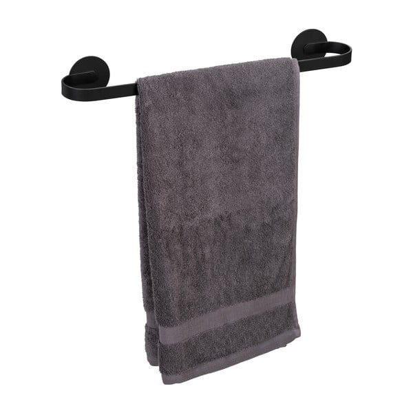 Klijuojamas iš metalo rankšluosčio laikiklis matinės juodos spalvos Bivio – Wenko-image-4