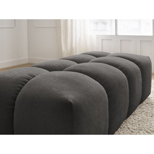 Tamsiai pilkos spalvos iš šenilinio audinio taburetė Everest – Bobochic Paris-image-4