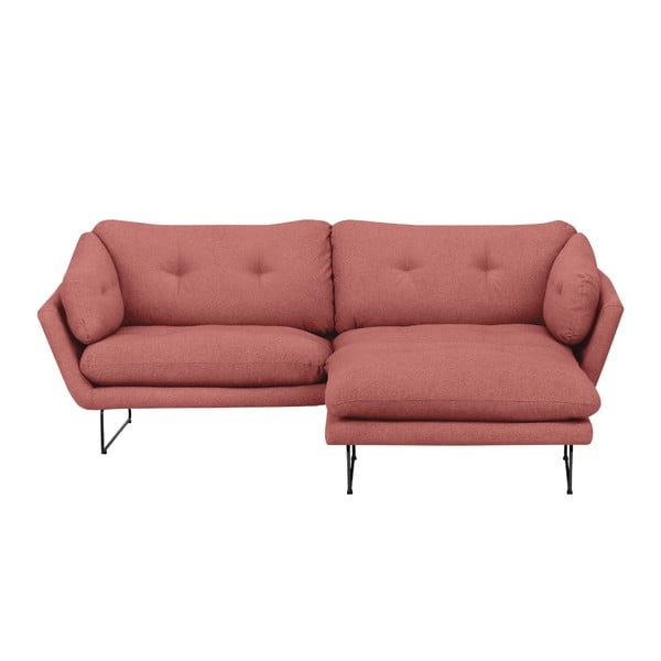 Rožinės spalvos sofos ir pufo rinkinys Windsor & Co Sofas Comet