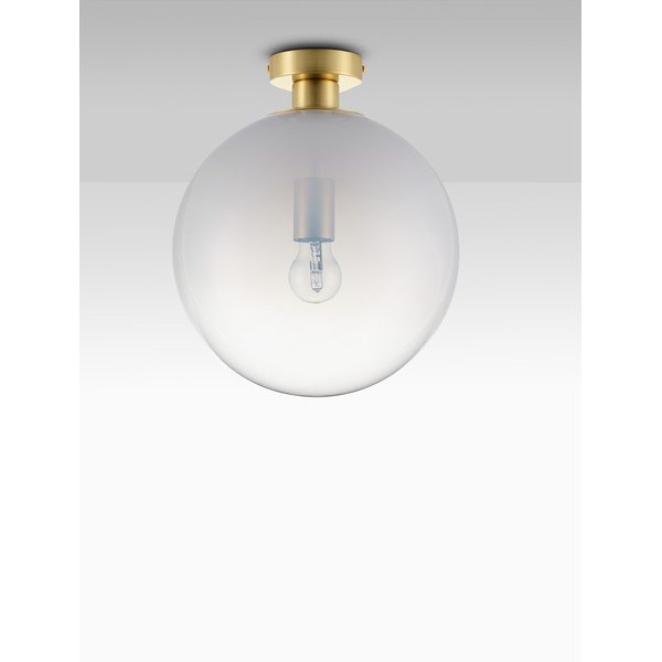 Baltos spalvos/auksinės spalvos iš stiklo lubinis šviestuvas Vita – Nova Luce-image-2