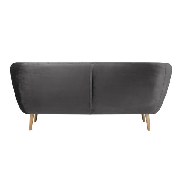 Pilka trijų vietų sofa Mazzini Sofas Benito-image-2
