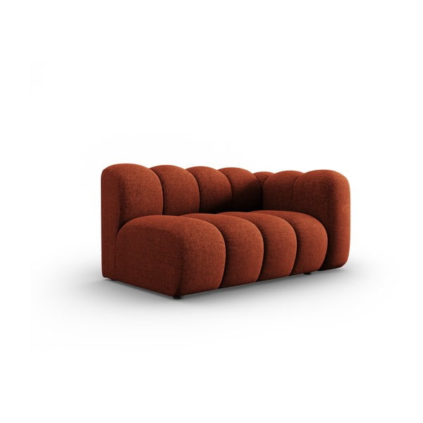 Modulinė sofa raudonos plytų spalvos (su dešiniuoju kampu) Lupine – Micadoni Home-image-1