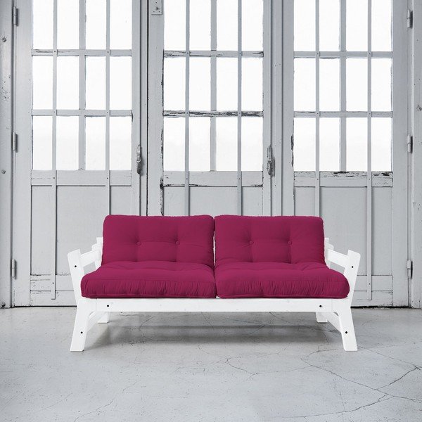 Sofa lova "Karup Step" balta/rožinė-image-1