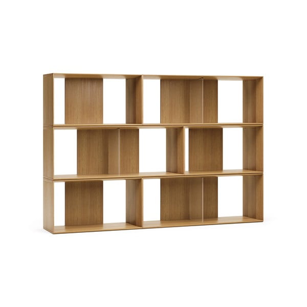 Modulinės lentynos natūralios spalvos iš ąžuolo 6 vnt. 168x114 cm Litto – Kave Home-image-2