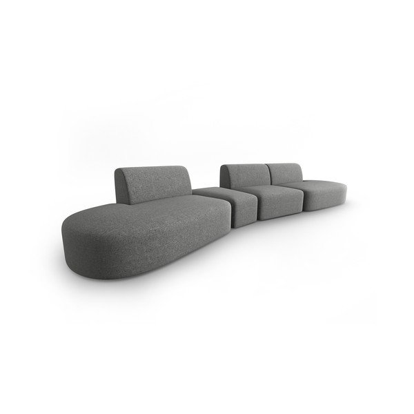 Sofa pilkos spalvos 412 cm Shane – Micadoni Home-image-1