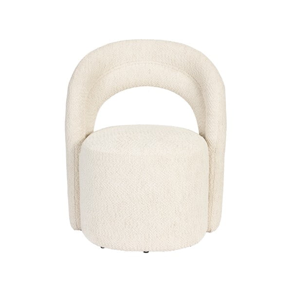 Kreminės spalvos pasukamas iš boucle krėslas Seina – Dutchbone-image-2