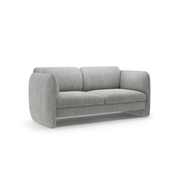 Šviesiai pilkos spalvos sofa iš šenilinio audinio 168 cm Georgia – Micadoni -image-2