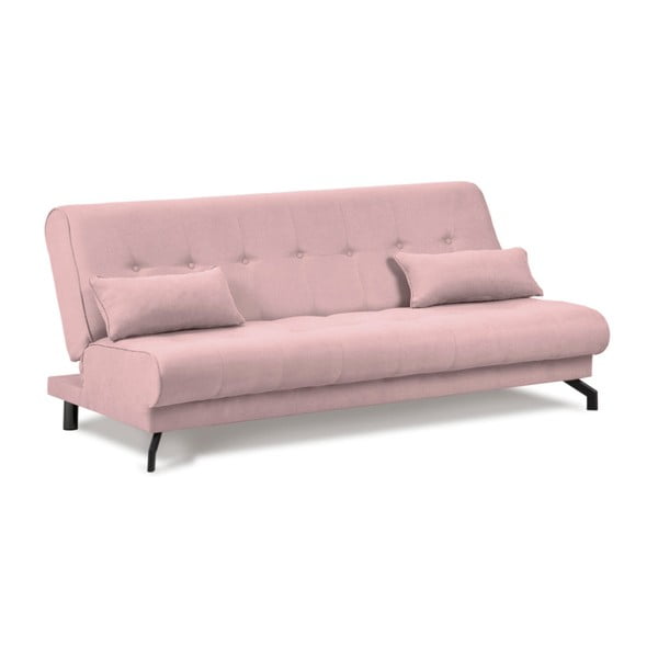 Šviesiai rožinė sofa-lova "Kooko Home Musique