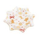 Baltos spalvos skirta serviravimui iš stiklo  lėkštė su Kalėdų motyvu ø 15 cm Gingerbread – Dakls