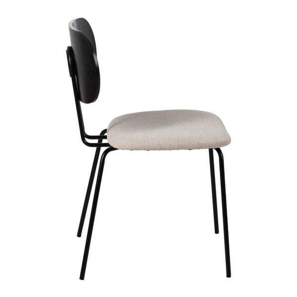 Valgomojo kėdės baltos spalvos/juodos spalvos 4 vnt. Cleo – Ixia-image-3