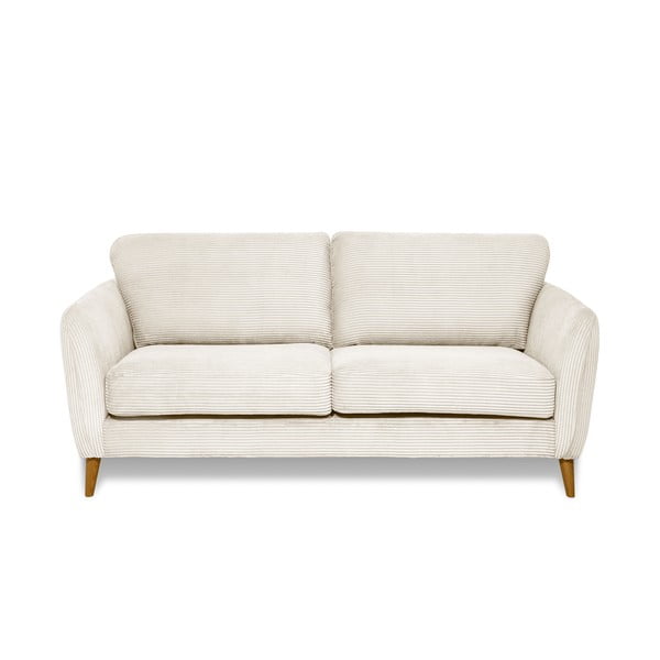 Iš kordinio velveto sofa baltos spalvos 170 cm Paris – Scandic