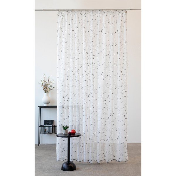 Permatoma užuolaida baltos spalvos 300x260 cm Muza – Mendola Fabrics-image-1
