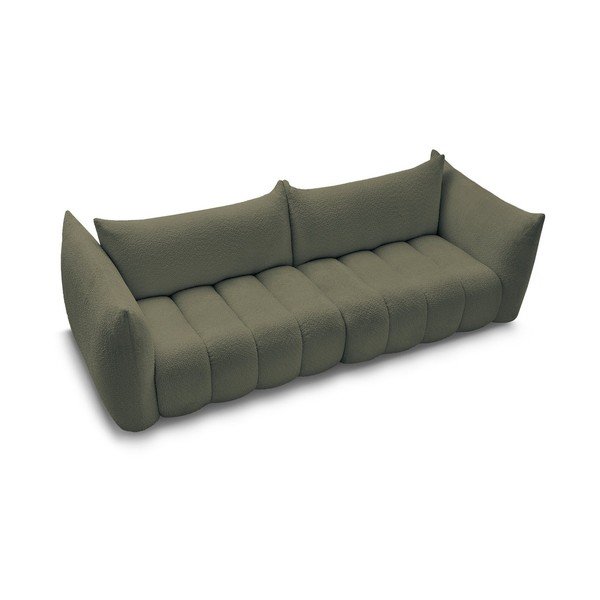 Žalios spalvos sofa iš boucle 286 cm Azra – Bobochic Paris-image-3