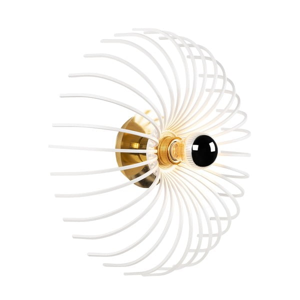 Baltas sieninis šviestuvas Opviq lights Aspendos, ø 36 cm-image-2