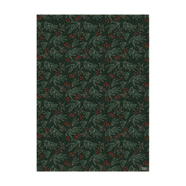 5 lapai dovanų vyniojimo popieriaus eleanor stuart Winter Floral, 50 x 70 cm-image-2