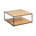 Žurnalinis staliukas su ąžuoliniu stalviršiu 80x80 cm Yona - Kave Home