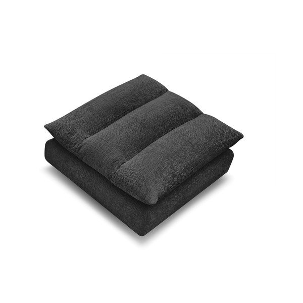 Juodos spalvos taburetė iš šenilinio audinio Neil – Bobochic Paris-image-2