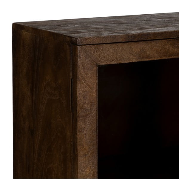 Rudos spalvos iš mango masyvo vitrina 80x140x40 cm Ravi – Ixia-image-4