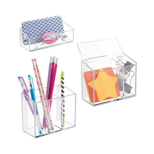 3 "InterDesign Affix Vanity Organizers" rinkiniai-image-4