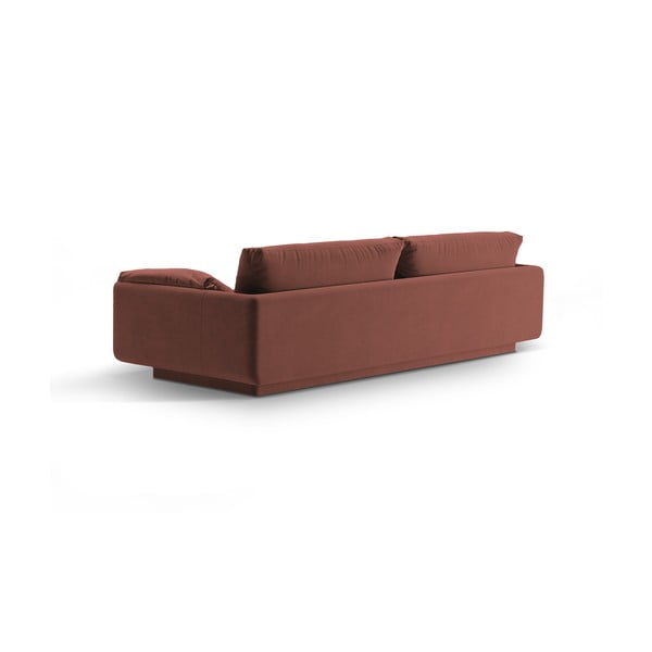 Iš velveto sofa rožinės spalvos 250 cm Torino – Micadoni -image-2