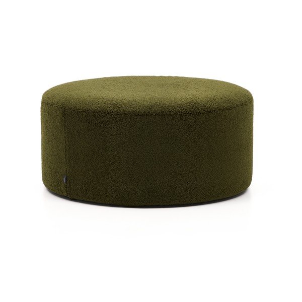 Žalios spalvos iš boucle pufas Kaeli – Kave Home