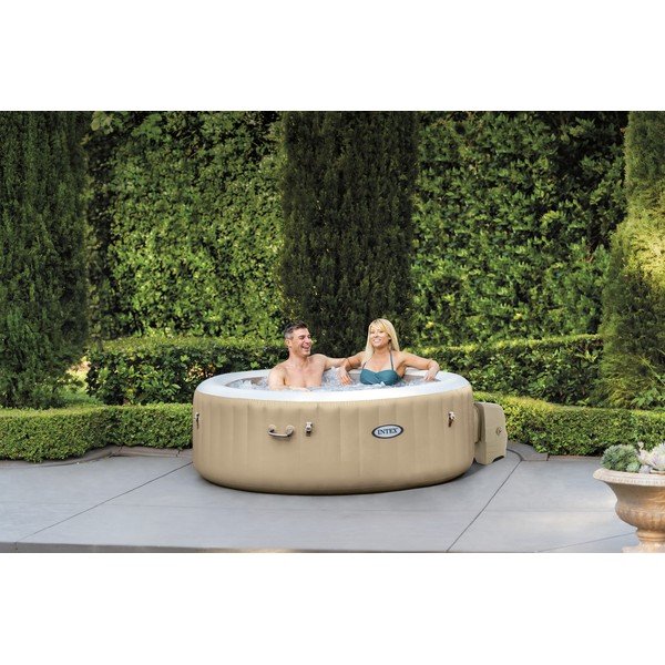 Pripučiama sukūrinė vonia 4 žmonėms ø 196 cm gylis 71 cm Bubble HWS – Intex-image-1