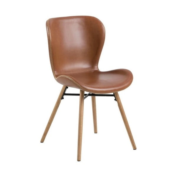 Valgomojo kėdės rudos spalvos/natūralios spalvos 2 vnt. Batilda – Actona