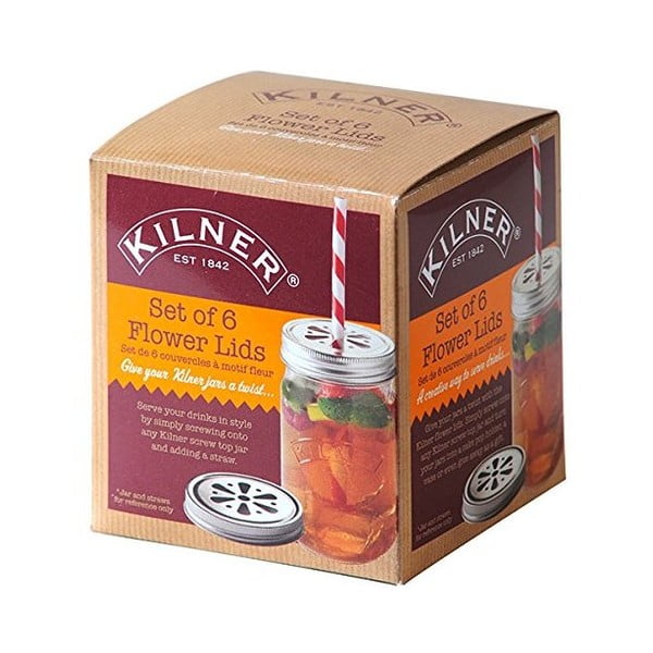 6 vnt. dekoratyvinių stiklainių dangtelių rinkinys Kilner-image-3