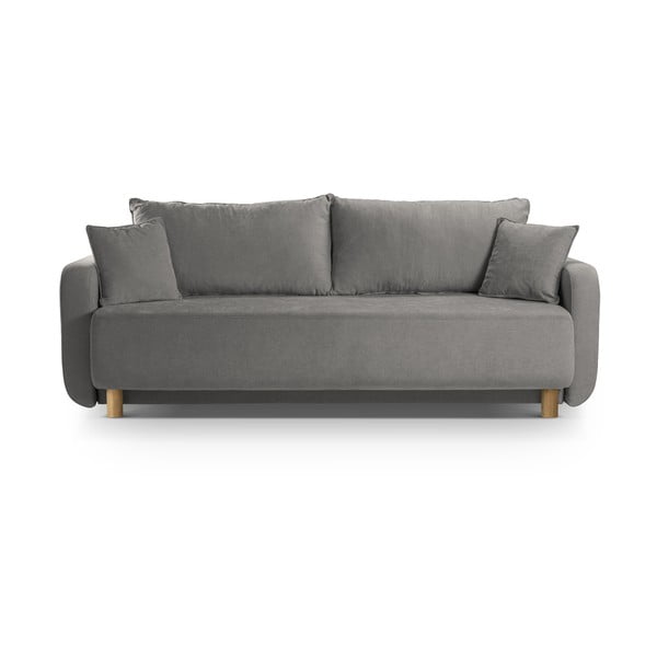 Pilkos spalvos sulankstoma/su sandėliavimo vieta sofa 231 cm Elen – Micadoni 